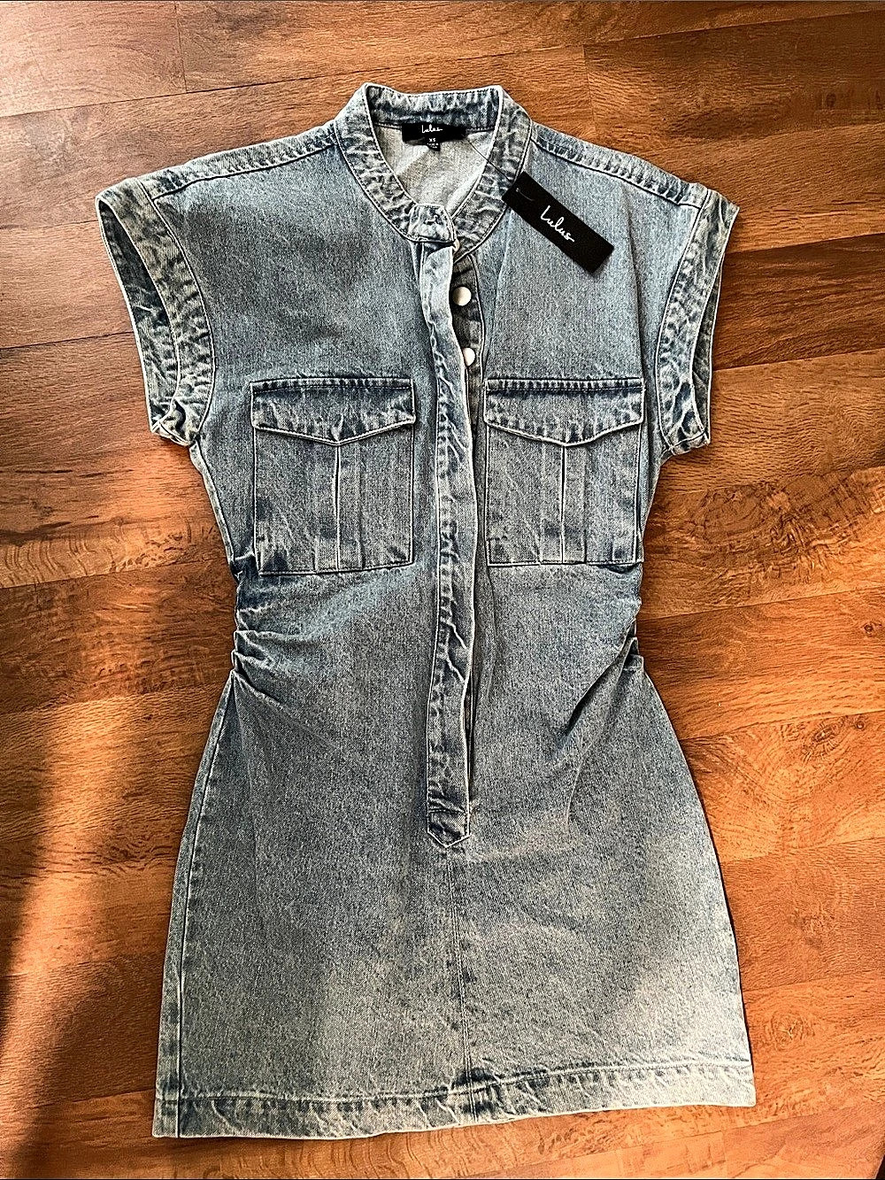 Lulus Denim Mini Dress NWT in Blue